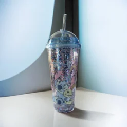 Disney - Lilo Et Stitch : Verre Avec Paille Stitch Et Souillon