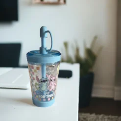 Disney - Lilo Et Stitch : Verre Paille Stitch Et Angel