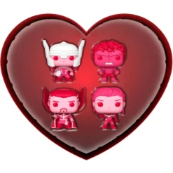 Marvel Pocket Pop Keychains - Saint Valentin : Boîte De 4 Figurines -Boutique Pas Chère 889698690720 le palais des goodies 1