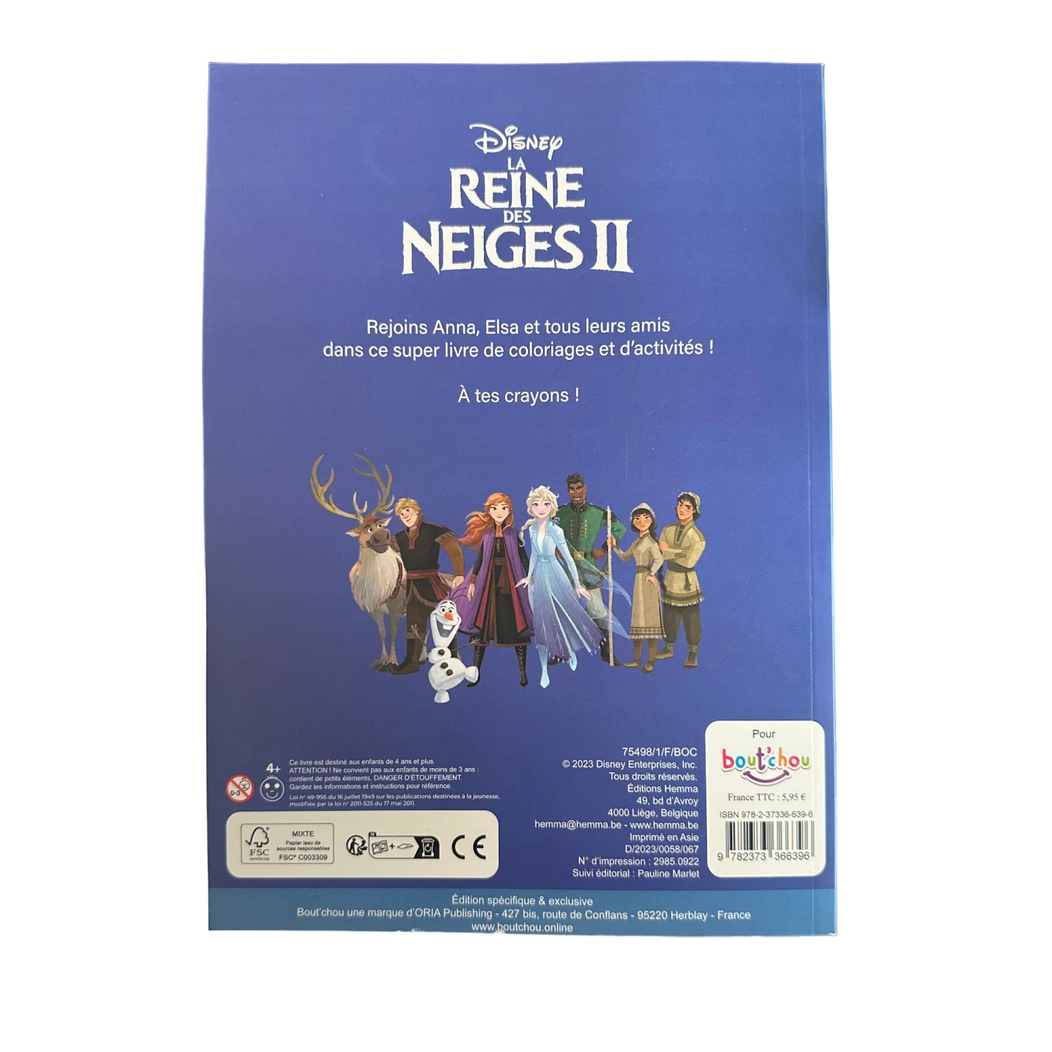 Disney - La Reine Des Neiges 2 : Cahier D'activités + Stickers 2 Disney - La Reine Des Neiges 2 : Cahier D'activités + Stickers – Image 2