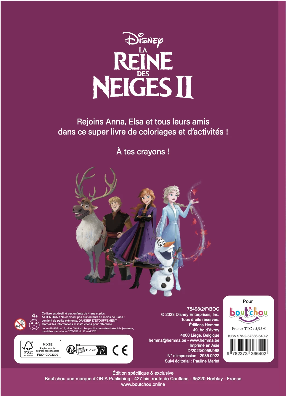 Disney - La Reine Des Neiges 2 : Cahier Super Activités + Stickers 2 Disney - La Reine Des Neiges 2 : Cahier Super Activités + Stickers – Image 2