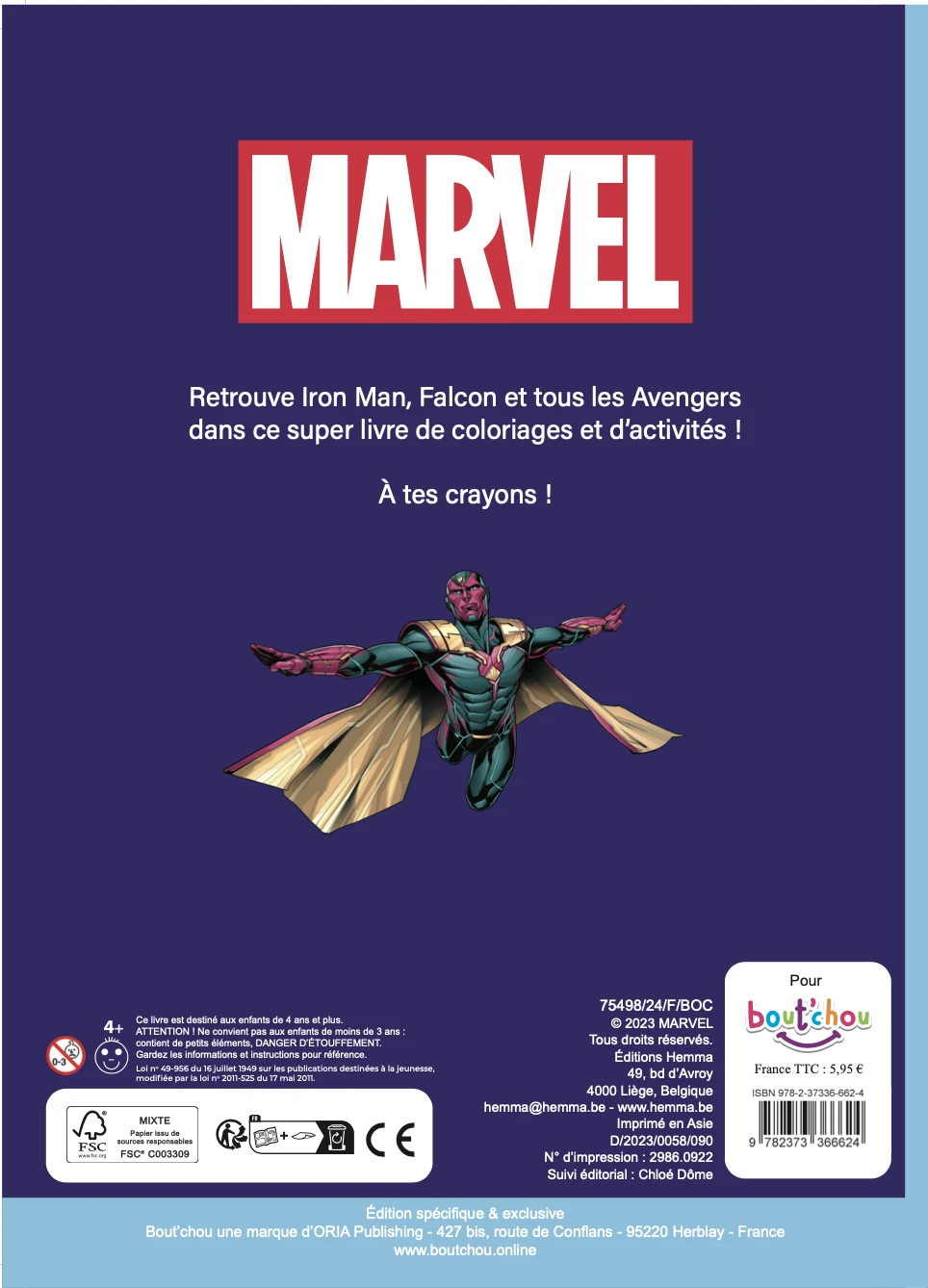 Marvel : Cahier D'activités + Stickers 2 Marvel : Cahier D'activités + Stickers – Image 2