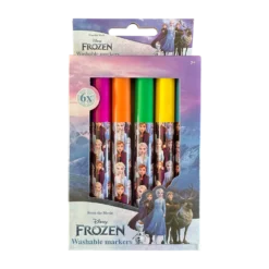 Disney - La Reine Des Neiges : Lot De 6 Marqueurs Lavables